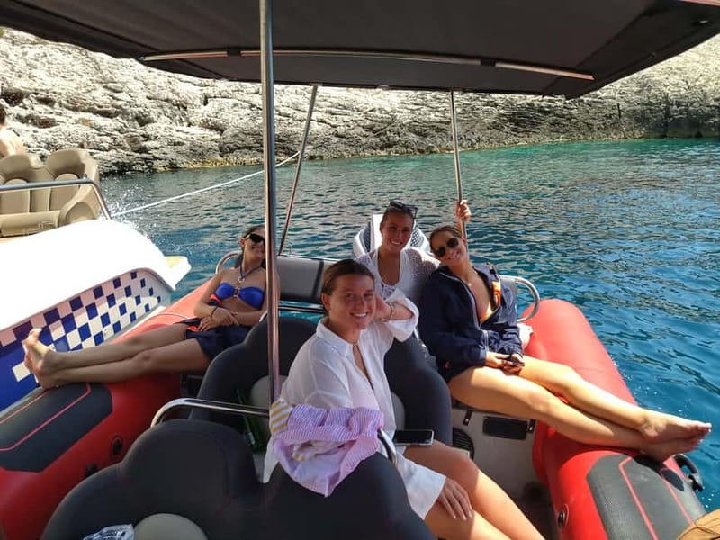 From Split: Blue Cave, Hvar, Mamma Mia, 5 Islands boat Tour - Stiniva Cove from the water