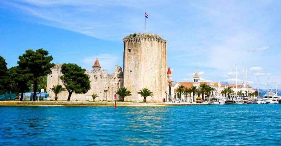 From Split: Blue Lagoon, Šolta, and Trogir Speedboat Tour - Leaving Split with open views