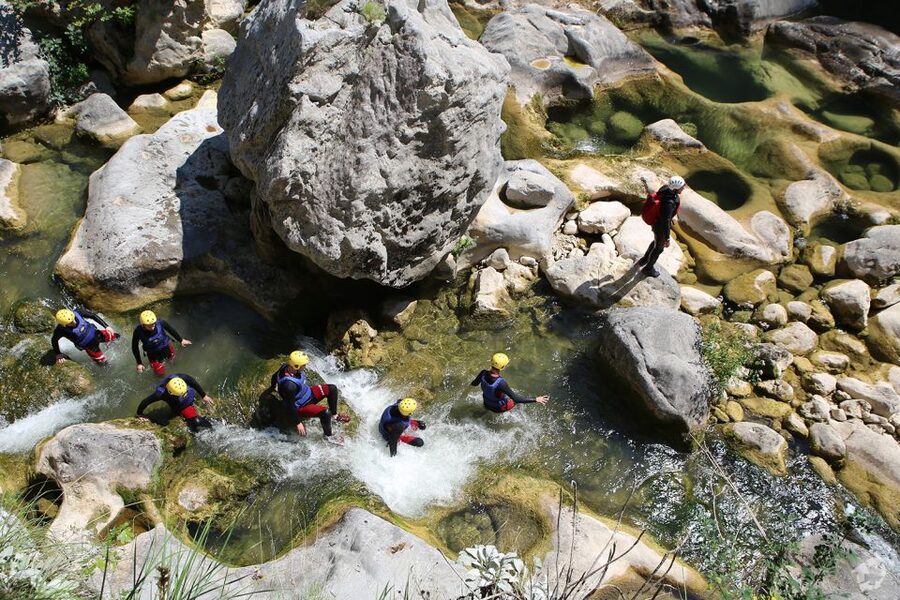 From Split: Canyoning on the Cetina River - Leaving Split for the Cetina canyon