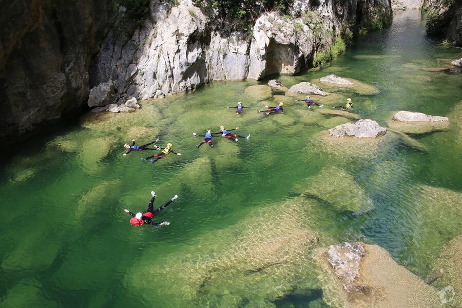 From Split: Canyoning on the Cetina River - The steep walk into the canyon