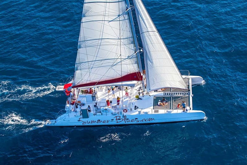 From Split: Catamaran Cruise to Golden Horn & Brač island. - Two hours at Golden Horn Beach