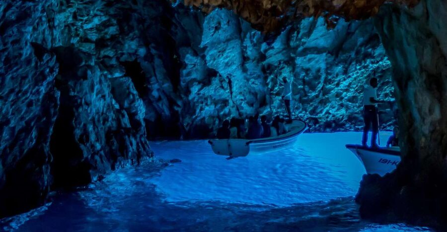 From Split, Croatia: Blue Cave & Hvar 5 Islands tour - Stiniva Cove is your first swim