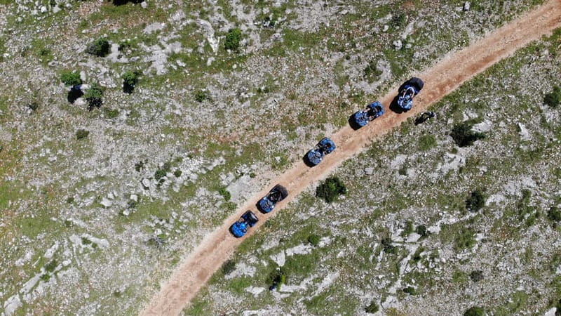 From Split: Dinara Nature Park Quad Adventure with Swimming - Learning the quad before the route gets rough