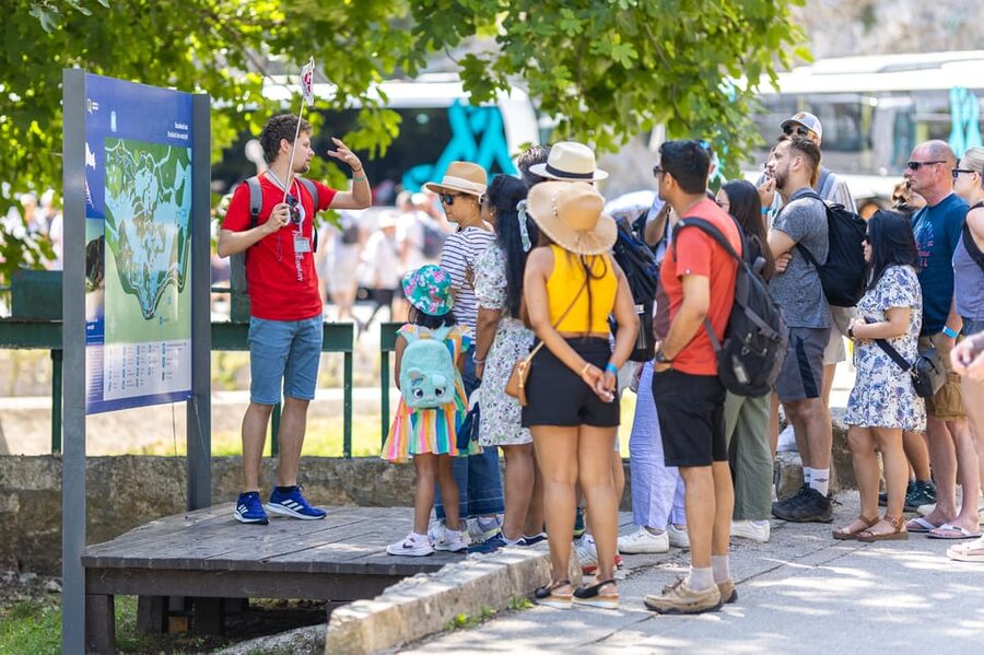 From Split: Krka Waterfalls day tour & wine tasting - The boat ride changes the mood