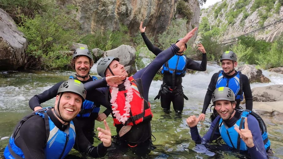 From Split/Omiš: Canyoning Cetina River + Free Photos/Video - The Final Climb and Walk Back