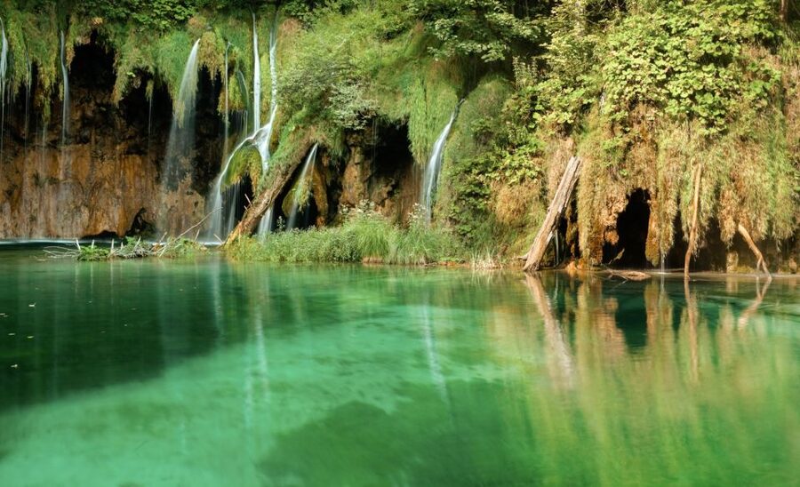 From Split or Trogir: Plitvice Lakes Guided Full-Day Tour - Kozjak Lake by boat
