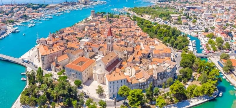 From Split or Trogir: Trogir and Blue Lagoon Half-Day Trip - Trogir: one hour among old stone lanes