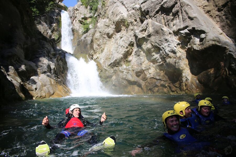 From Split or Zadvarje: Extreme Canyoning on Cetina River - Hiking down through rock and clear pools
