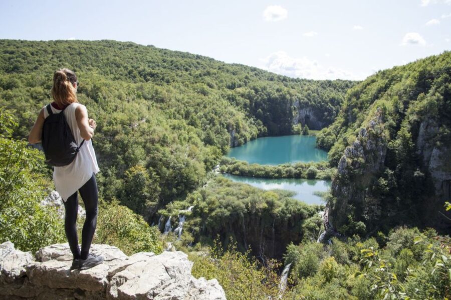 From Split: Plitvice Lakes Fully-Guided Day Tour - The boat ride through the Lower Lakes