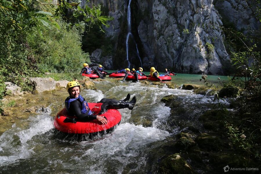 From Split: River Tubing on Cetina River - Through calm water, small rapids, and canyon walls