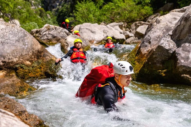 From Split/Šestanovac: Canyoning on Cetina River - The 15-minute walk down to the Cetina