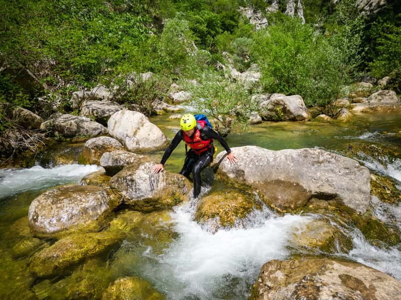 From Split/Šestanovac: Canyoning on Cetina River - The 100-meter rock tunnel
