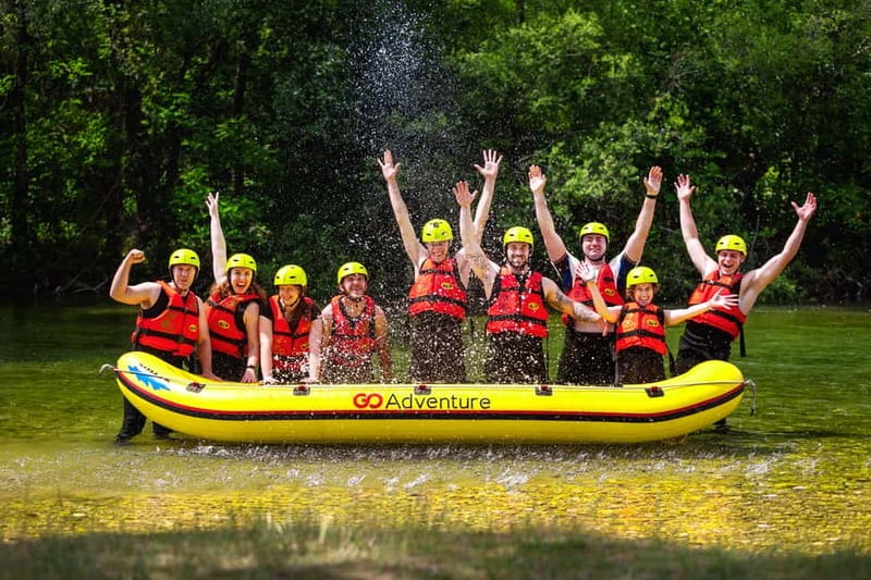 From Split/Šestanovac: Whitewater Rafting on Cetina River - Getting suited up beside the Cetina