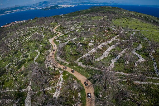 From Split & Trogir: ATV Quad Tour on Island Čiovo - Beaches, Heliodrom, and the return through Slatine