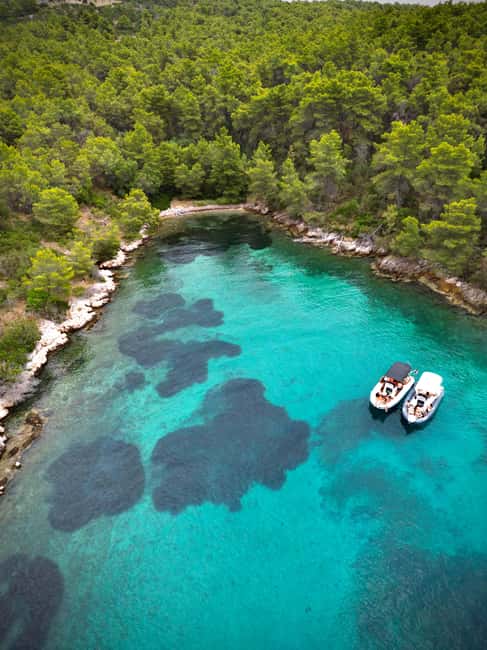 From Split: Trogir & Blue Lagoon Boat Tour with Snorkeling - A fast ride from Split to old Trogir