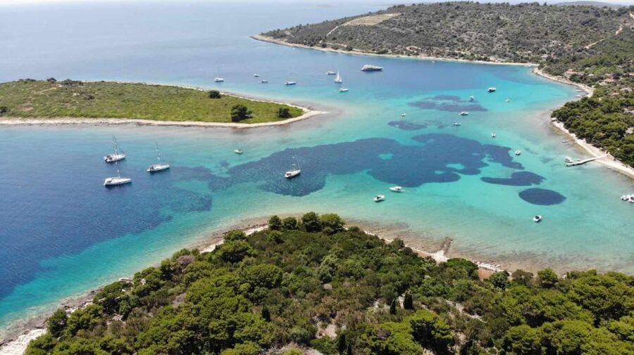 From Trogir: 3 islands half day tour with Blue Lagoon - Duga Beach on Čiovo closes the day gently