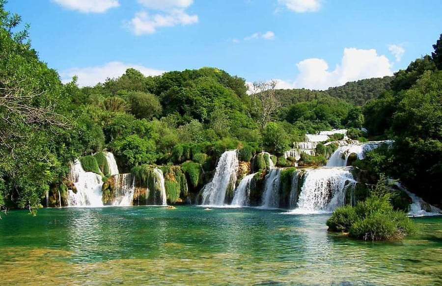 From Trogir, Seget & Okrug: Krka Waterfalls Culture Tour - Krka National Park and the wooden paths at Skradinski buk