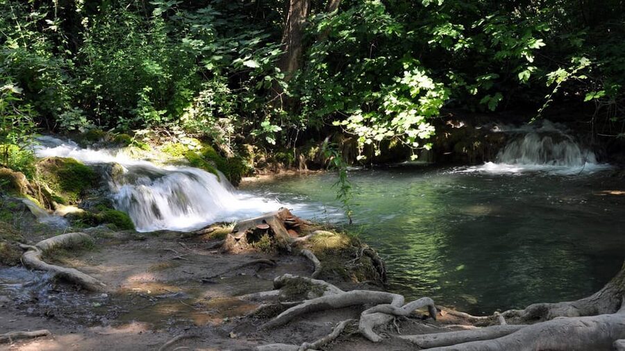 From Trogir, Seget & Okrug: Krka Waterfalls Gastro Tour - Walking the wooden paths at Skradinski buk