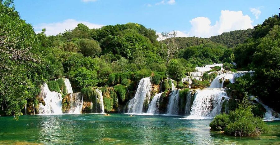From Trogir, Seget & Okrug: Krka Waterfalls Gastro Tour - Getting picked up around Trogir, Seget, and Okrug