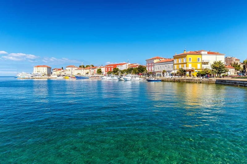 From Umag: Day Cruise to Poreč with Lunch and Swimming - Leaving Umag and following the Istrian coast
