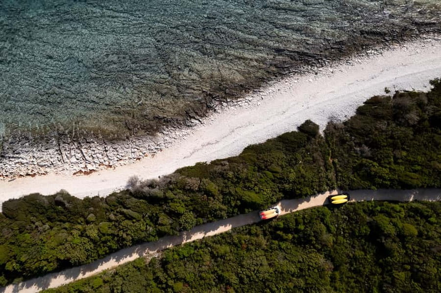 From Zadar: Dugi Otok Half-Day Kayak Adventure - Cliff jumping with room to say no