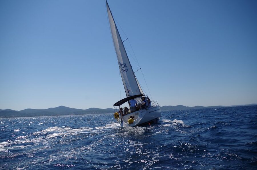 From Zadar: Private Half-Day Sailing Trip - Crossing toward Ugljan and the village of Preko