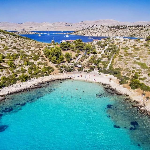 Full-day boat trip from Zadar and Sukošan to Kornati NP - Lojena Beach gives you the day’s main break