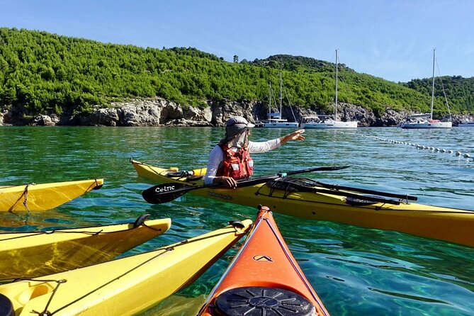 Full Day Kayaking and Snorkeling to Green Cave with GoPro photos - Swimming into the Green Cave on Šipan