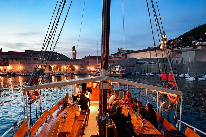 Gastro Cruise | Dinner and Boat ride around Dubrovnik Old Town - Seeing the City Walls from the water