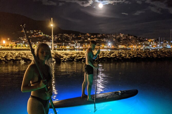 Glowing Stand-Up Paddle Experience in Split - Sunset on the sea near Stobreč