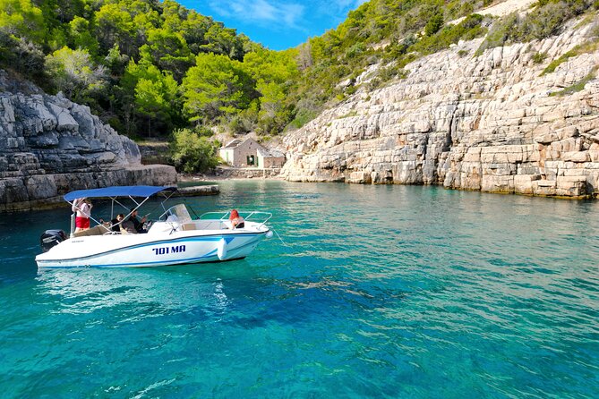Golden Horn Beach & North Shore of Hvar Island Private Boat Tour - Two hours in fjord-like Vrboska
