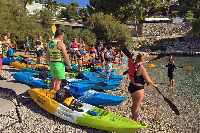 Guided kayaking tour to Pakleni islands - Timing, distance, and physical demands