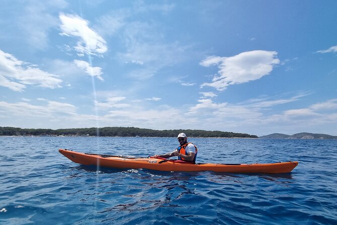 Half-day kayak tour from Hvar town - The first 40-minute paddle across open water