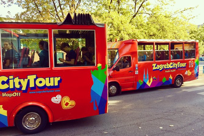 Hop On Hop Off Panoramic bus - Zagreb City Tour - The Croatian National Theatre and Upper Town