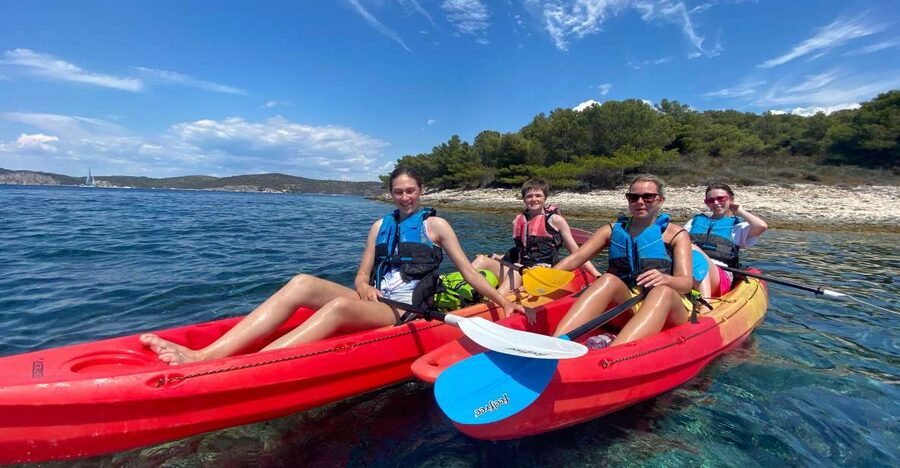 Hvar: Pakleni Islands Self-Guided Kayaking Tour - Crossing from Hvar toward the Pakleni Islands