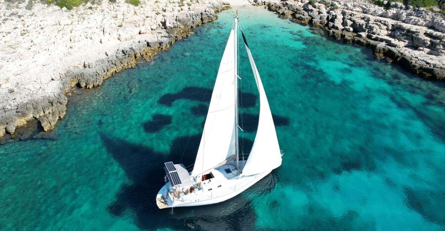 Hvar: Private Sailing Boat Trip with Swimming and Snorkeling - Mlini beach is the usual first stop