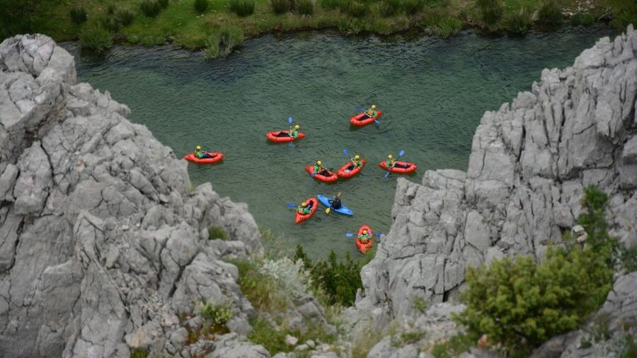 Kaštel Žegarski: Zrmanja River Packrafting - The next 45 minutes: faster water and the first real thrills