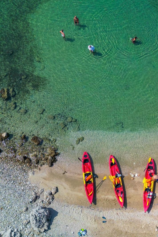 Kayak and Via Ferrata Adventure - The return paddle to Ručica Beach
