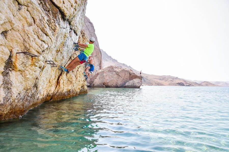 Kayak and Via Ferrata Adventure - Paddling toward Beriknica Beach