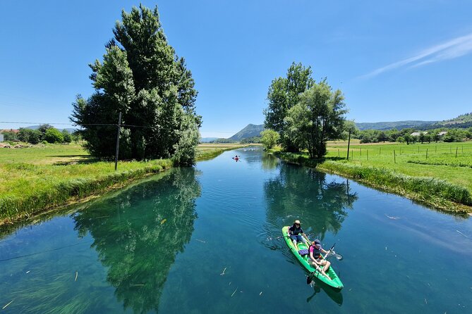 Kayak on the Gacka River - Following the current for eight kilometers