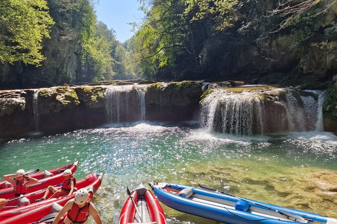 Kayaking in Mreznica Waterfalls near Slunj and Plitvice Lakes - The Cave and Natural Water Slide