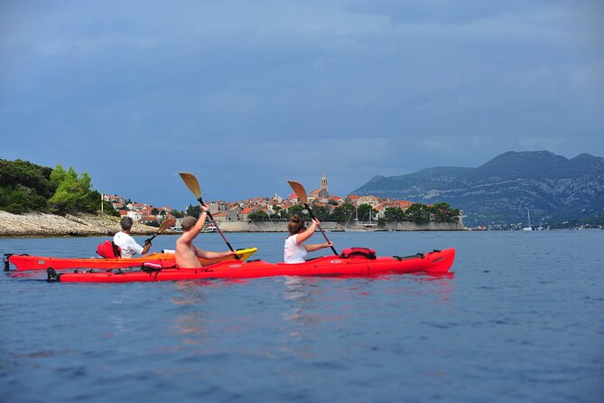 Kayaking Korčula's Paradise -Half Day Guided Kayak Tour - Paddling through the Korčula archipelago