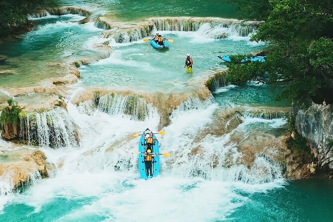 Kayaking Mreznica Waterfalls close to Plitvice Lakes - The briefing makes this work for beginners