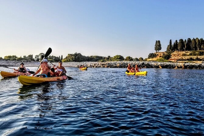 Kayaking to Island Saint Jerolim with snorkeling activitie - Saint Jerolim Island, snorkeling, and underwater pictures
