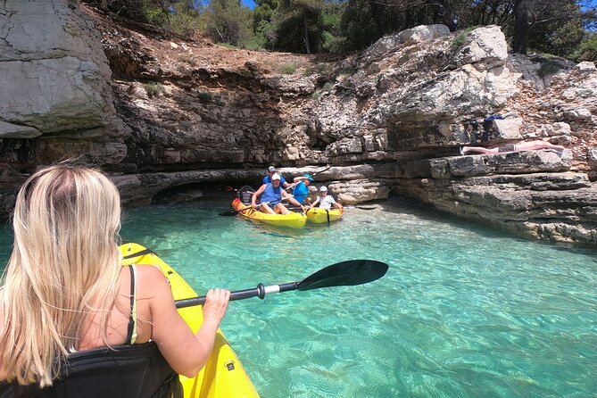 Kayaking to Island Saint Jerolim with snorkeling activitie - Group size, timing, and the small print