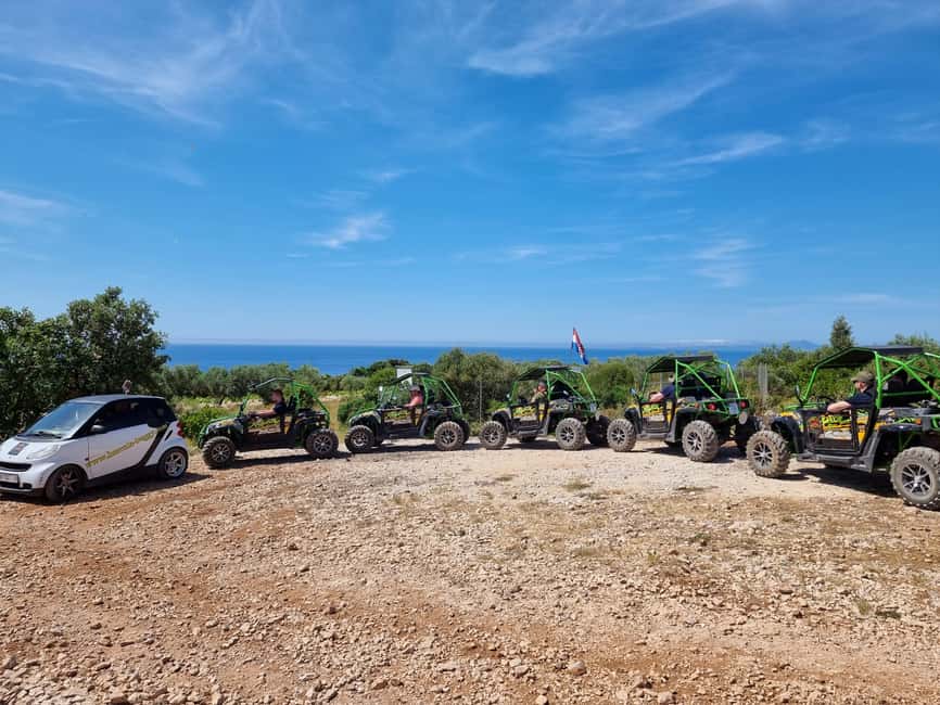 Korcula: Buggy Safari with Local Food and Wine Tasting - The World War II memorial and the island’s stone borders