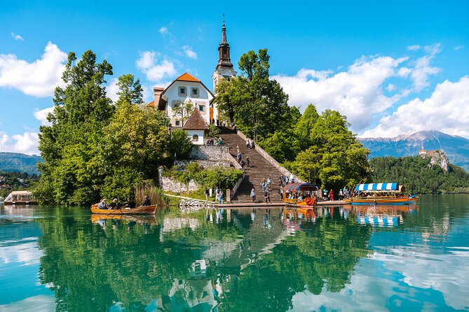 Ljubljana and Bled Lake - Small Group - Day Tour from Zagreb - A traditional pletna boat to Bled Island