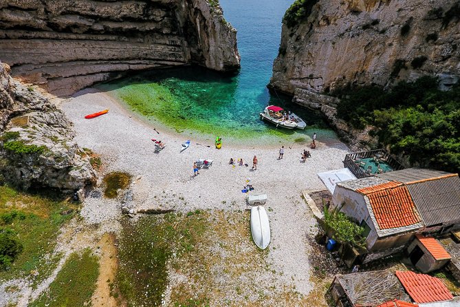 Luxury Blue Cave, Hvar and Vis Boat Tour from Split and Brac - Komiza and Vis: a more grounded island stop
