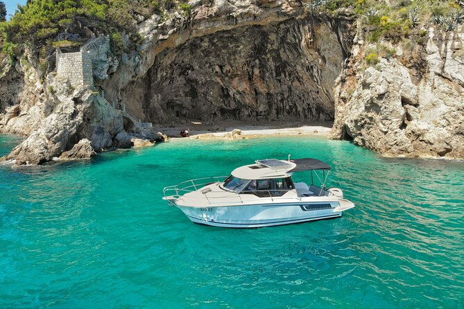 Luxury Private Boat Trip to the Elaphiti Islands from Dubrovnik - A quick swim at Sjekirica Beach