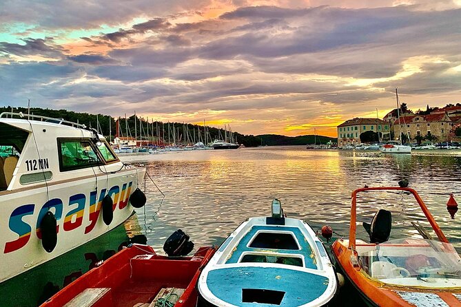 Magical Blue Cave and Hvar Tour from Split and Brac - Entering the Blue Cave on Biševo